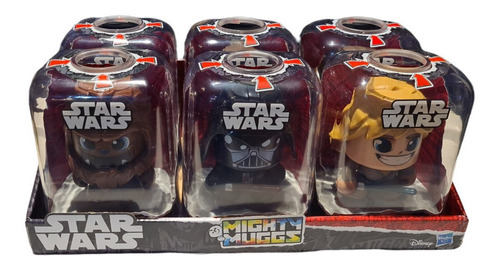 Mighty Mugs Star Wars Colección 6 Personajes 3 Caras C/u