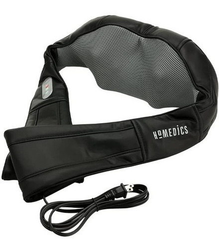 Masajedor De Cuello/hombros Con Calor Tipo Shiatsu Homedics Negro Y Gris 110v