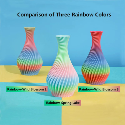 Impresora 3d Filamento Creality Pla Hyper Rainbow Colores 1k