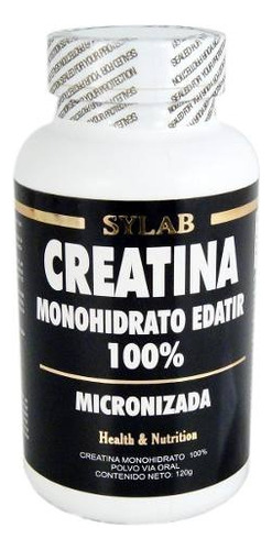 Suplemento en polvo Sylab  Health & Nutrition Creatina Monohidrato Edatir 100% creatina monohidrato en pote de 120g