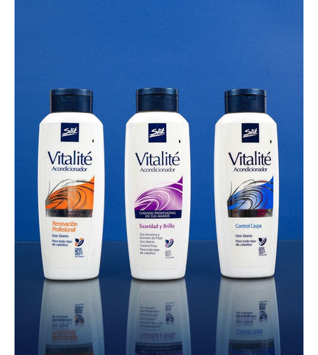 Acondicionador Suavidad Y Brillo Vitalité Slik 400gr