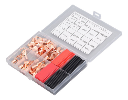 Conector De Terminal De Alambre, 80 Piezas, Cable De Batería
