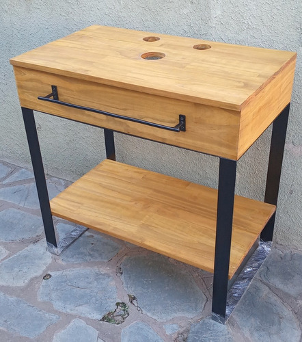 Imagen 3 de 5 de Mueble Rustico De Pie Para Bacha