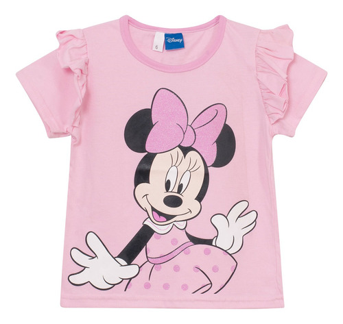 Remera Minnie Glitter Nena Niña Cumpleaños Disney Original