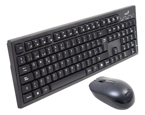 Kit Teclado Y Mouse Inalámbrico Km-8101 Negro Genius