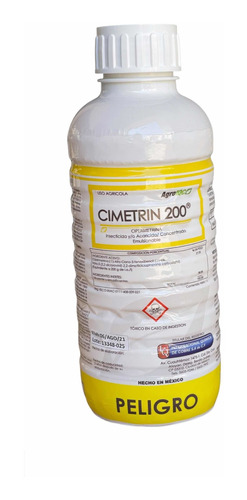 Cimetrin 200 Insecticida Cipermetrina 1l