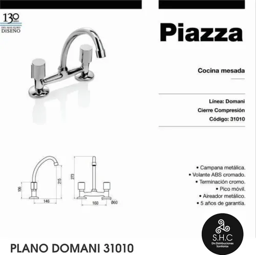 Griferia de cocina doble comando new arrivals