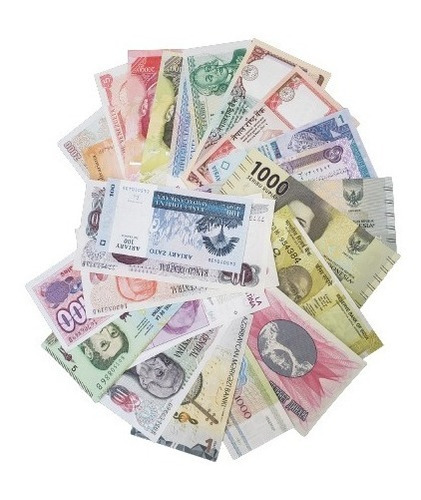 Lote 27 Billetes Argentina Indonesia Nepal Y Otros Países
