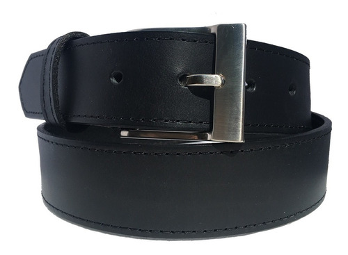 Cinturon Negro Piel Extra Largo Resistente Old Caborca 35mm