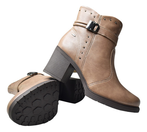Bota Vestir Moda Mujer Taco Cuadrado Dakota Da761