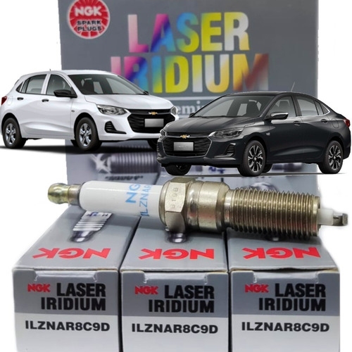 Kit Com 3 Velas Iridium Gm Onix 1.0 12v 82cv 2019 2020 2021