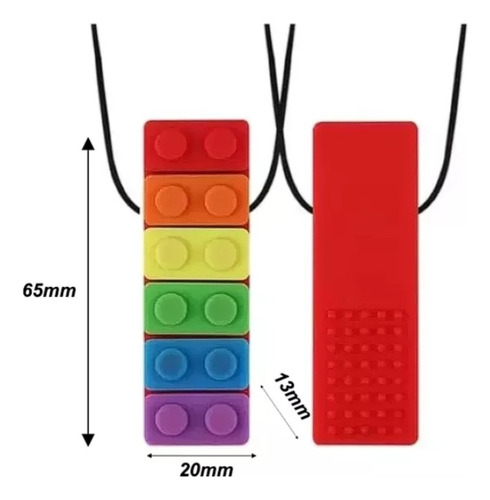 Collar Masticar 5 Piezas Rojo Bebé Silicona Mordedor