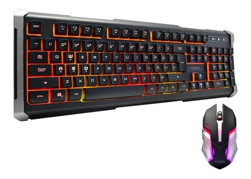 Combo Gamer Teclado + Mouse Retroiluminado Noga Nkb-089 Usb