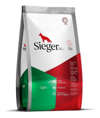 Alimento Sieger Super Premium Light para perro adulto todos los tamaños sabor mix en bolsa de 3 kg