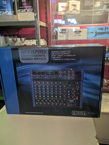 Consola Moon Mx8pro Mixer Fx Efectos Usb Bluetooth Interfaz