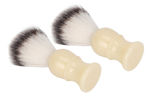 Cepillo De Jabón Para Bigote, 2 Piezas, Cerdas Sintéticas Fi