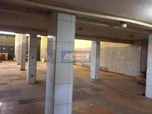 Salão Para Alugar, 550 M² Por R$ 7.000/mês - Vila Augusta - Guarulhos/sp - Cód. Sl0576 - Ai13862