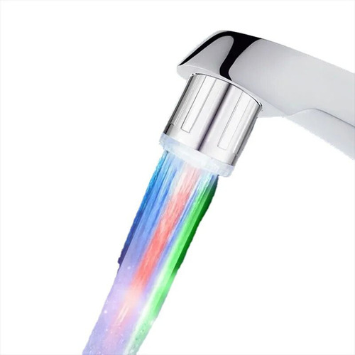 Grifo Led Con Control De Temperatura Con Luz Tricolor Para B