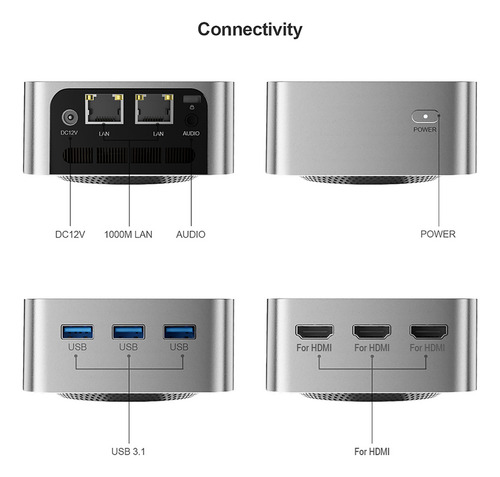 Mini Ordenador Pc 11 16gb 1tb Ssd Desktop Celeron N100