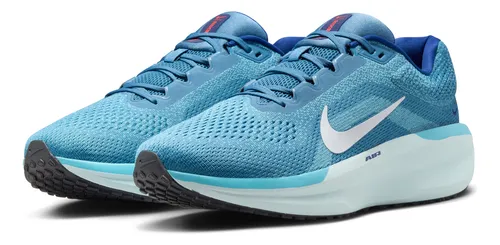 Nike Air Winflo 11 Tenis Azul De Hombre Para Ref:fj9509-401