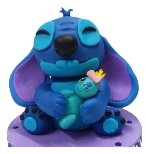 Adorno Torta Stitch En Porcelana Fria