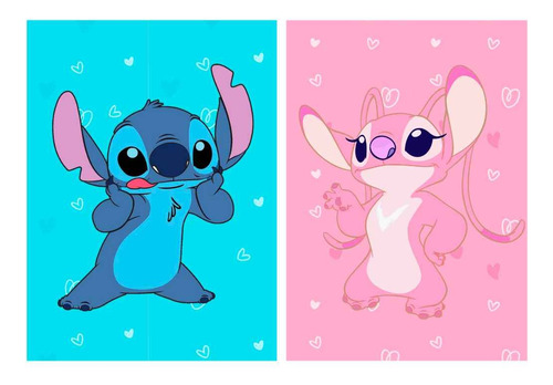 Kit Festa Stich E Angel Só Um Bolinho 35 Pçs