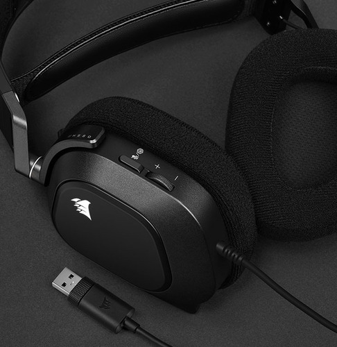 Imagen 8 de 8 de Auricular Gamer Corsair Hs80 Rgb Surround 7.1 Usb Carbon