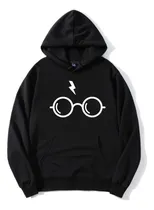 Comprar Buzo Canguro Hoodie Hombre Mujer Negro Algodón Estampado