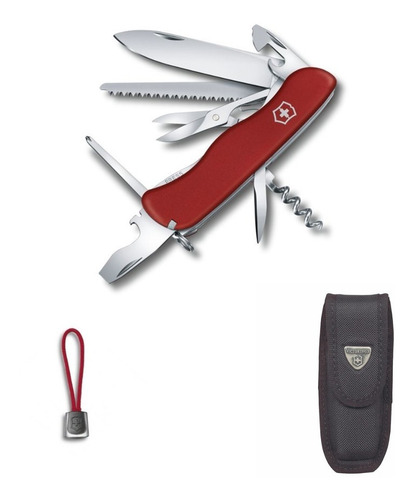 Imagen 1 de 4 de Navaja Outrider Roja, Fda Nylon, Cordon, Victorinox (0.8513)