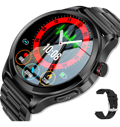 Reloj Inteligente Hombres Glucosa Ecg+ppg Llamada Bluetooth