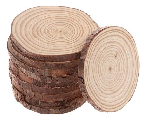 Rebanadas De Madera De Tronco De Pino Natural, Suministros P