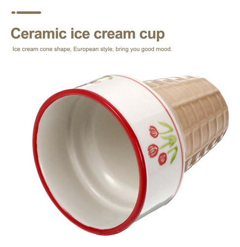 Waffles De Cerámica Para Helado En Forma De Cono De Azúcar