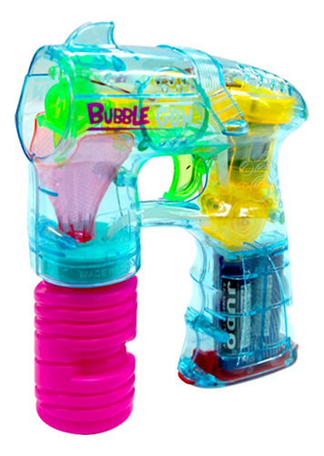 Pistola Lanzador Burbujas Electrica Burbujero Luz Y Sonido Color Color Al Azar