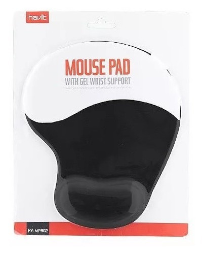 Alfombrilla Mouse Pad Gel Posa Muñeca Ergonomico Havit Negro