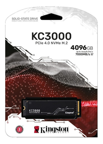 Ssd Nvme 4tb Kingston Kc3000 7000/7000mbps Pcie4.0 Pc/laptop