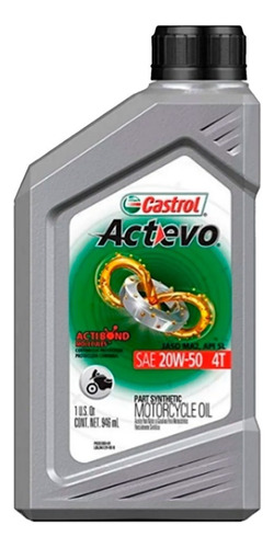 Aceite Motor Moto 4t Xtra Semi Sintetico 20w-50 1l Castrol