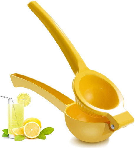 Calidad Exprimidor Manual Limón Cítrico Metálico Doble Mango