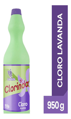 Cloro Tradicional Clorinda  950ml, Lavanda (4uni)super