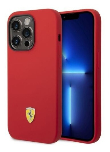 Funda Protector Para iPhone 14 Pro Max Ferrari Rojo 6.7puLG