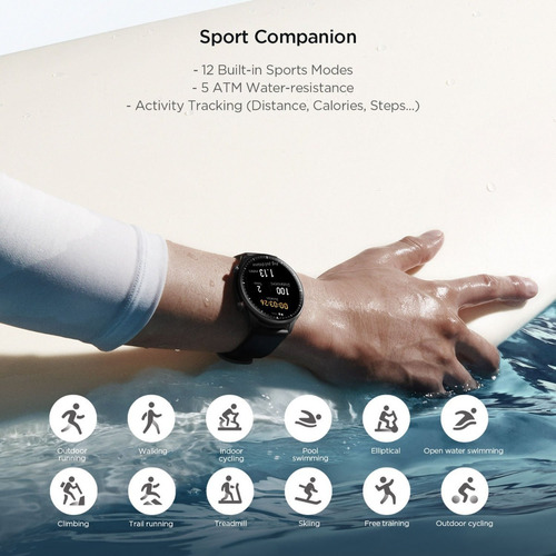 Imagen 7 de 7 de Smartwatch Inteligente Reloj Xiaomi Amazfit Gtr2 Gps Plata-*
