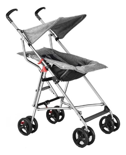 Carrinho Guarda Chuva Pocket Plus Multikids Baby Bb328 Cinza