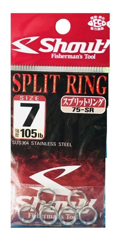 Anillas Sasame Shout Split Ring N° 7 - 105 Lb Made In Japan