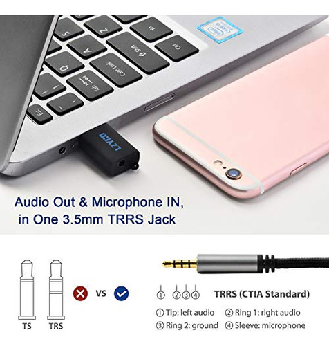 Adaptador Usb A Jack De Audio 3.5mm Para Ps4/ps5/pc/laptop
