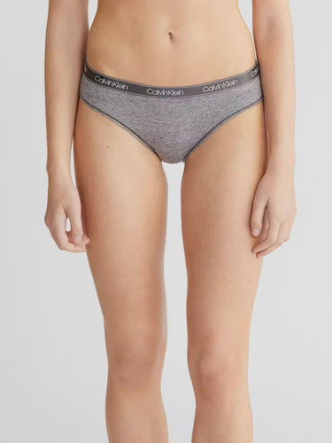 Calzón Bikini Cotton Essentials Gris Calvin Klein