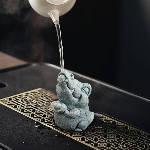 Adorno De Animal Pequeño Para Mascotas De Té, Estatua De