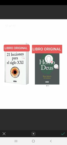 Homo Deus + 21 Lecciones Para El Siglo Xxi ( Originales )