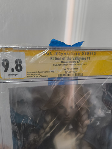 Return Of The Valkyries Cgc 1/100 Artgerm Cómic Marvel Thor (Usado)