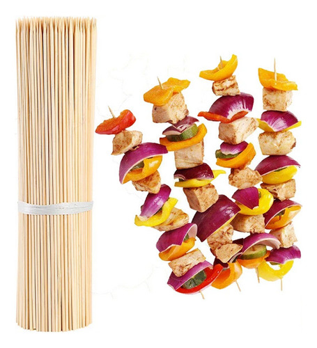 Palitos Pinchos Para Brochette Madera De Bambú