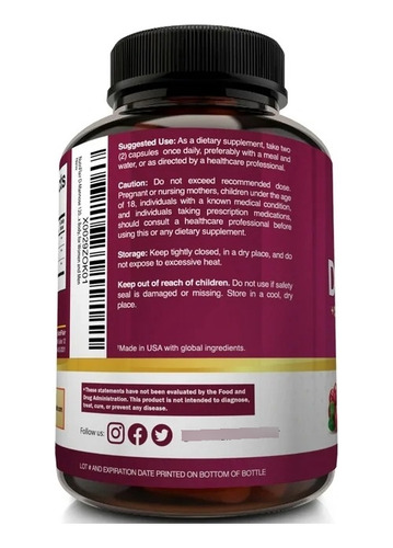 D-mannose D-manosa Nutriflair 1500mg 120 Capsulas Vegetarian