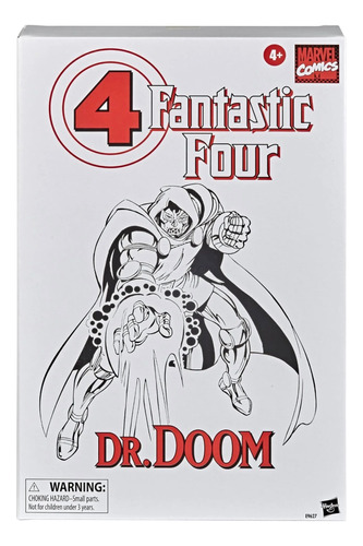 Dr Doom Retro Marvel Legends 4 Fantasticos Hasbro 6 Pulgadas